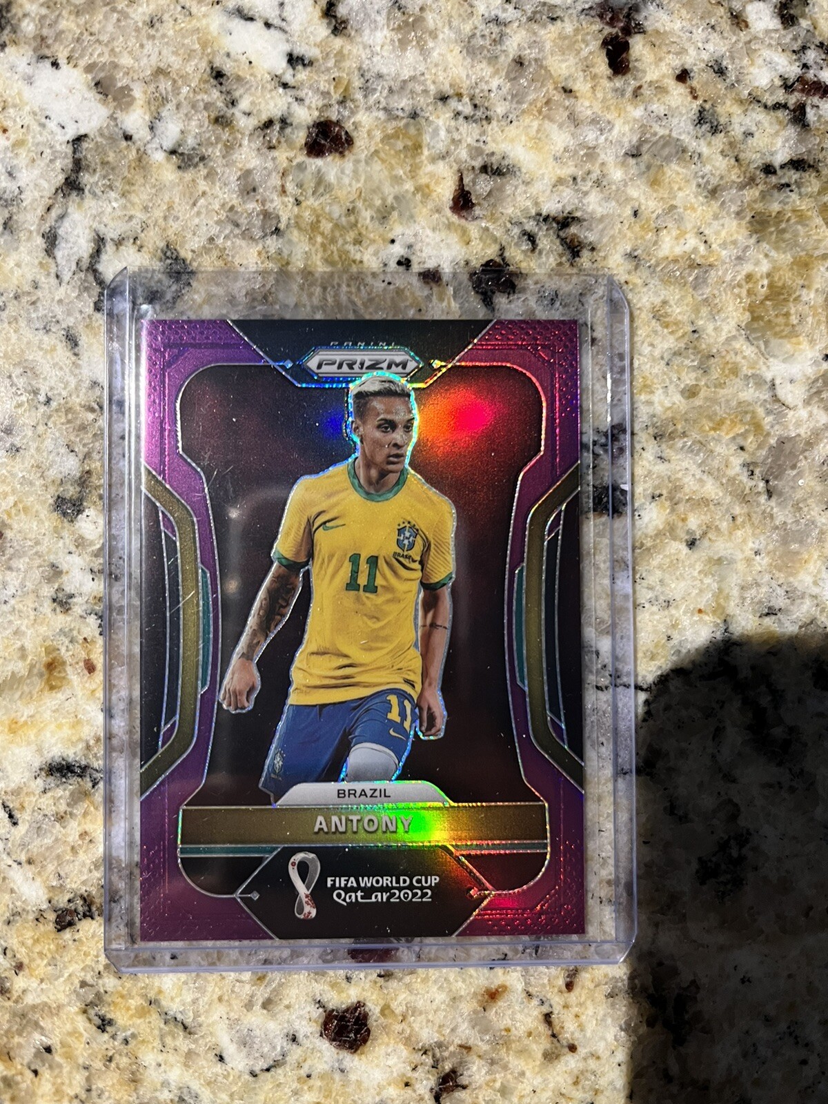 2022 Panini World Cup Prizm FIFA  PURPLE ANTONY /199 Brazil Manchester United