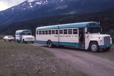 PIONEER TOURS KREUZFAHRTSCHIFF SHUTTLEBUSSE - UM 1990 - 35MM DIAFOTO - REF E3