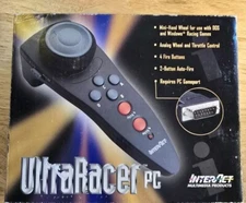 Vintage InterAct UltraRacer PC SV-284 Analog Wheel Controller 1997 NEW