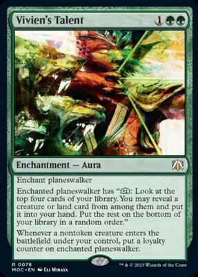 x1 Vivien's Talent R MTG Commander: March of the Machine M/NM, English