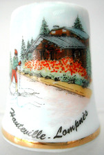 Dé à coudre Thimble - HAUTEVILLE - LOMPRES  SKIEUR ET CHALET