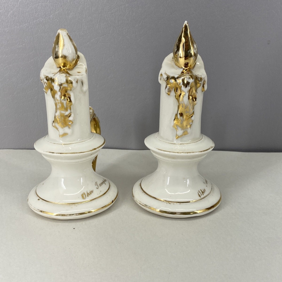 candlestickmaker 様 Christmas Candle Stick Salt & Pepper Shakers Dwight Morris China