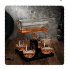 Los Angeles Whiskey Decanter Dispenser LA Collectible With 4 Glasses Gift, Weddi — photo 5