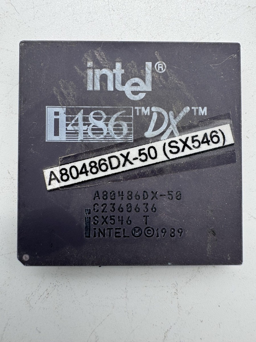 CPU Intel i486DX CPU Vintage INTEL i486 DX A80486DX-33 SX729 Intel 1989 CPU