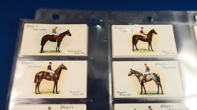 Early 1900s SET of 50 Trading Cards: Race Horses: DERBY