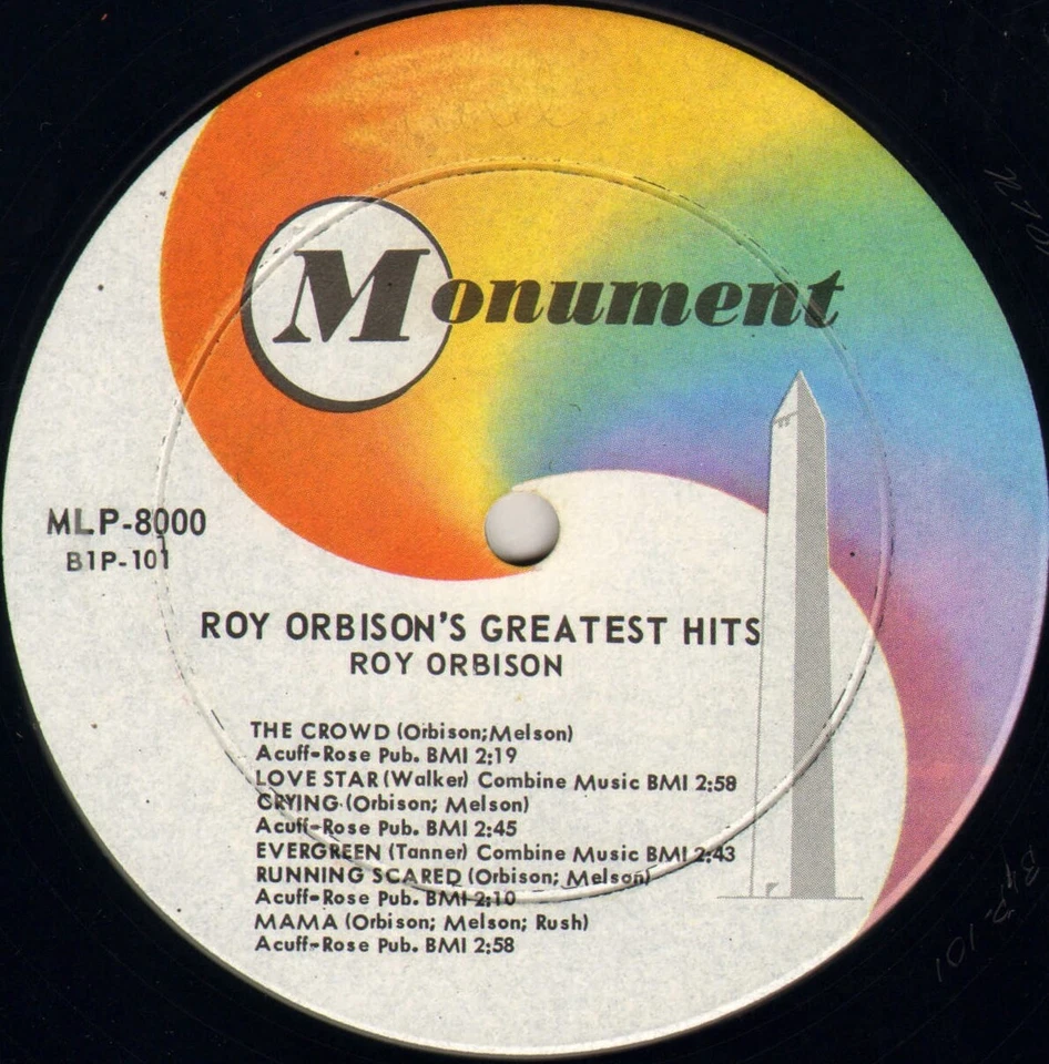 ROY ORBISON "GREATEST HITS" POP ROCK LP 1962 MONUMENT MLP 8000 - Photo 3/3