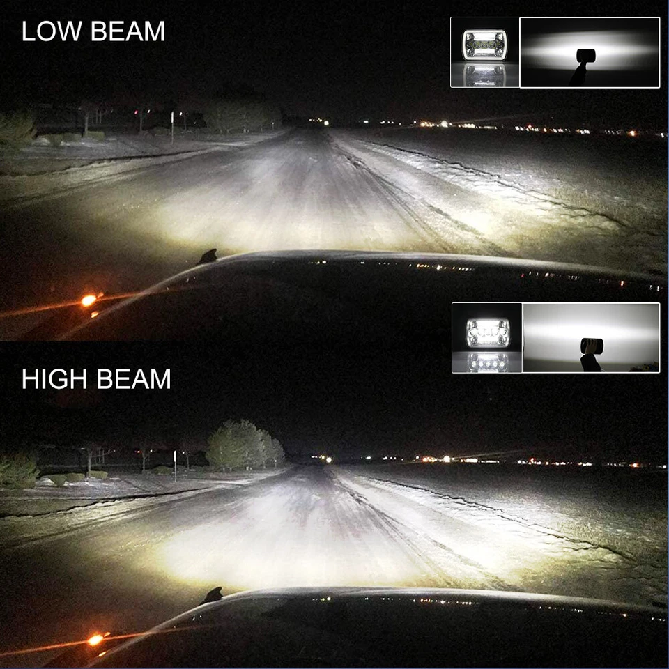 For International Harvester 9900 9200 9400i 4700 4800 7x6inch Led Halo Headlight - Image 4 of 4