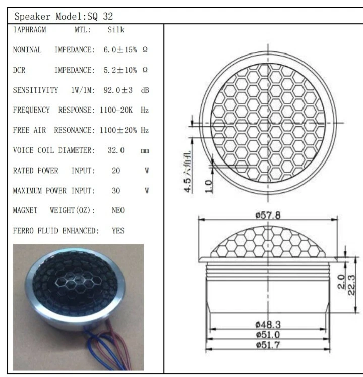 Steg SQ32, Alu Kugeln Schwarz für Hochtöner Steg SQ32 - Bild 4 von 4