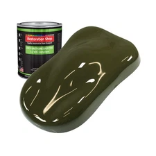 Restoration Shop - Olive Drab Low VOC Urethane Basecoat Auto Paint - Quart