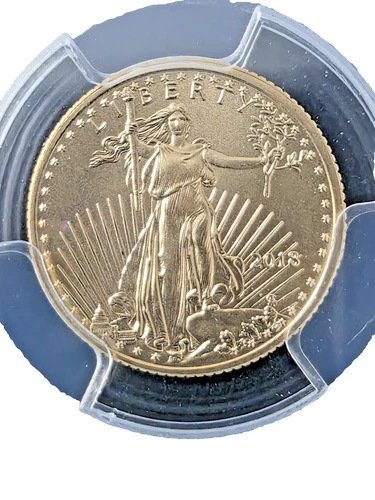 2018 PCGS MS70 1/10th Oz. Gold Eagle First Strike FREE S&H & INS