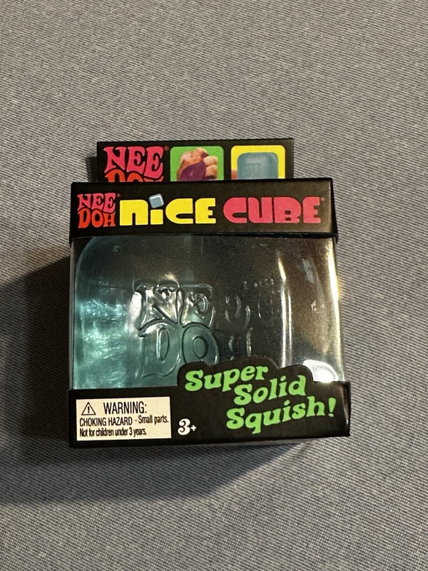 NeeDoh Nice Ice Cube. Blue. Schylling. (New)