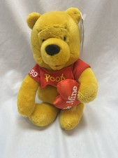DISNEY Winnie The Pooh 1999 Vintage Bean Bag Plush BE MINE VALENTINE Nwt