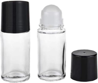 Roll on Glasflaschen für Ätherisches Öl  2 Stück Flasche Leer 30ml, Nachfüllb...