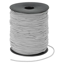 Elastic Cord, 1.5mm Stretchy Elastic String 100 Yards Grey
