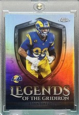 AARON DONALD RARE HOLO INSERT REFRACTOR CHROME SPORTS CARD RAMS MINT