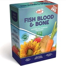 DOFF Fish Blood And Bone Organic Garden Fertiliser All Purpose Plant Food 2KG 4.11 per kilo