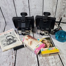 Polaroid Land Camera Lot Square Shooter Colorpack Iii Accessories Bulbs Manual