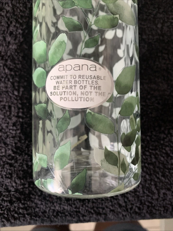 Botella de agua de vidrio reutilizable con soporte para bolsa de té con clip... Nueva Foto 2 de 4