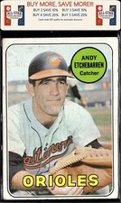 1969 Topps #634 Andy Etchebarren Baltimore Orioles