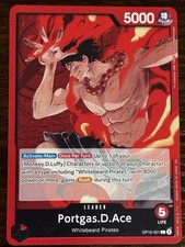 Bandai One Piece Card Game Portgas.D.Ace Leader OP16-001 Special English