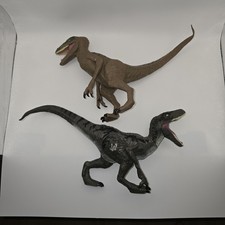 Lot Of 2 Jurassic World Velociraptor Blue Figs 2017 Mattel Kenner Dinosaurs 1665