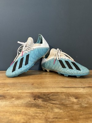 Adidas X 19.2 Blue Elite Herren Fußballschuhe Uk 8 geformte Stollen Gras Messi ''