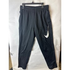 Nike Boys Unisex Black Dri Fit Track Pants Joggers Size XLarge Swoosh