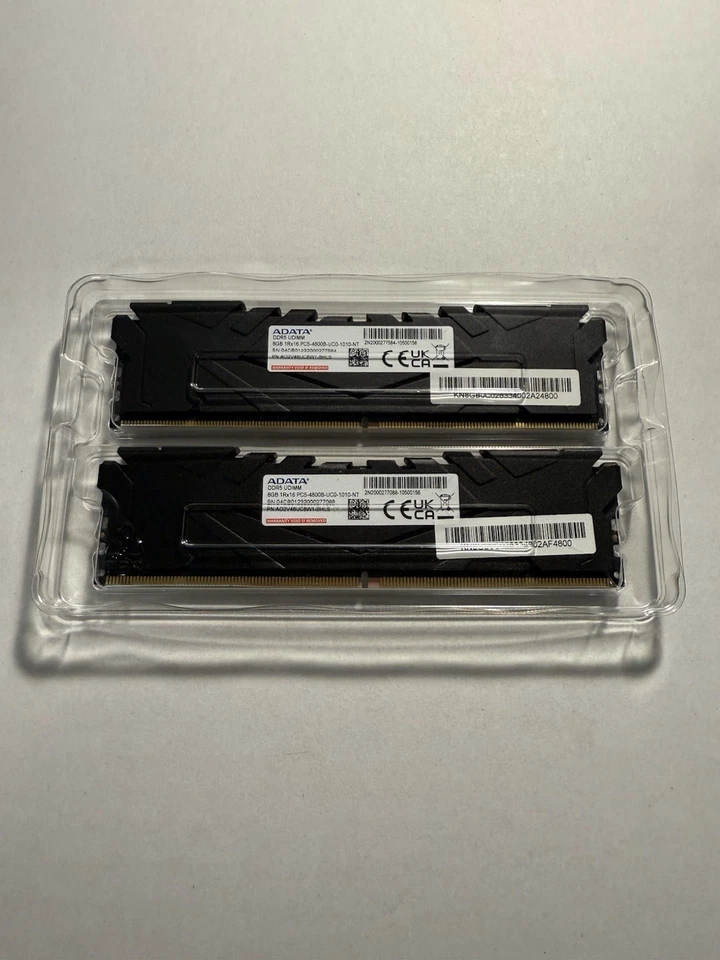 ADATA AO2V48UC8W1-BHLS PREDATOR 16GB (2 x 8GB) DDR5-4800 CL40 RAM Black Used - Image 2 of 2
