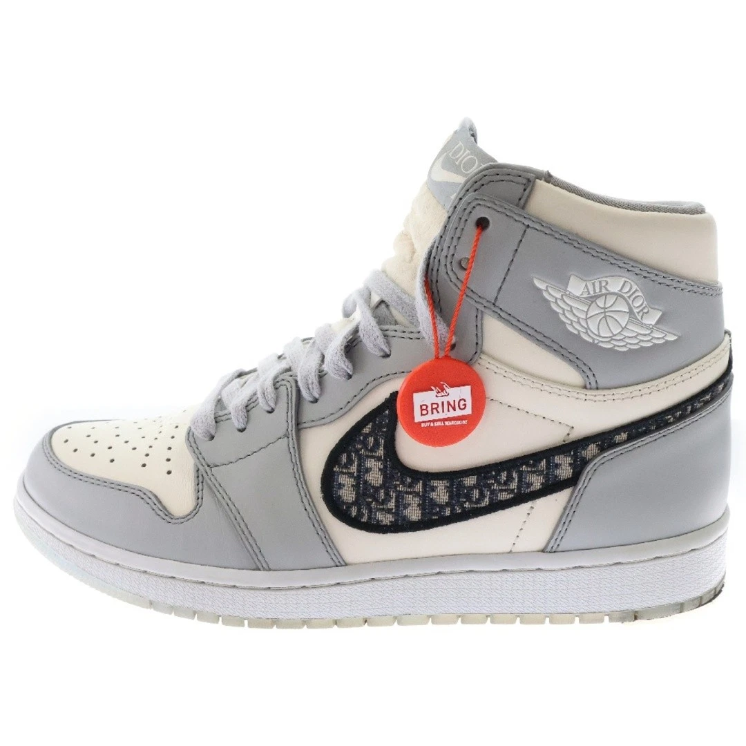 DIOR x AIR JORDAN 1 HIGH OG CN8607 002 NIKE HI OG TOP BASKETS BLANC GRIS Occasion f