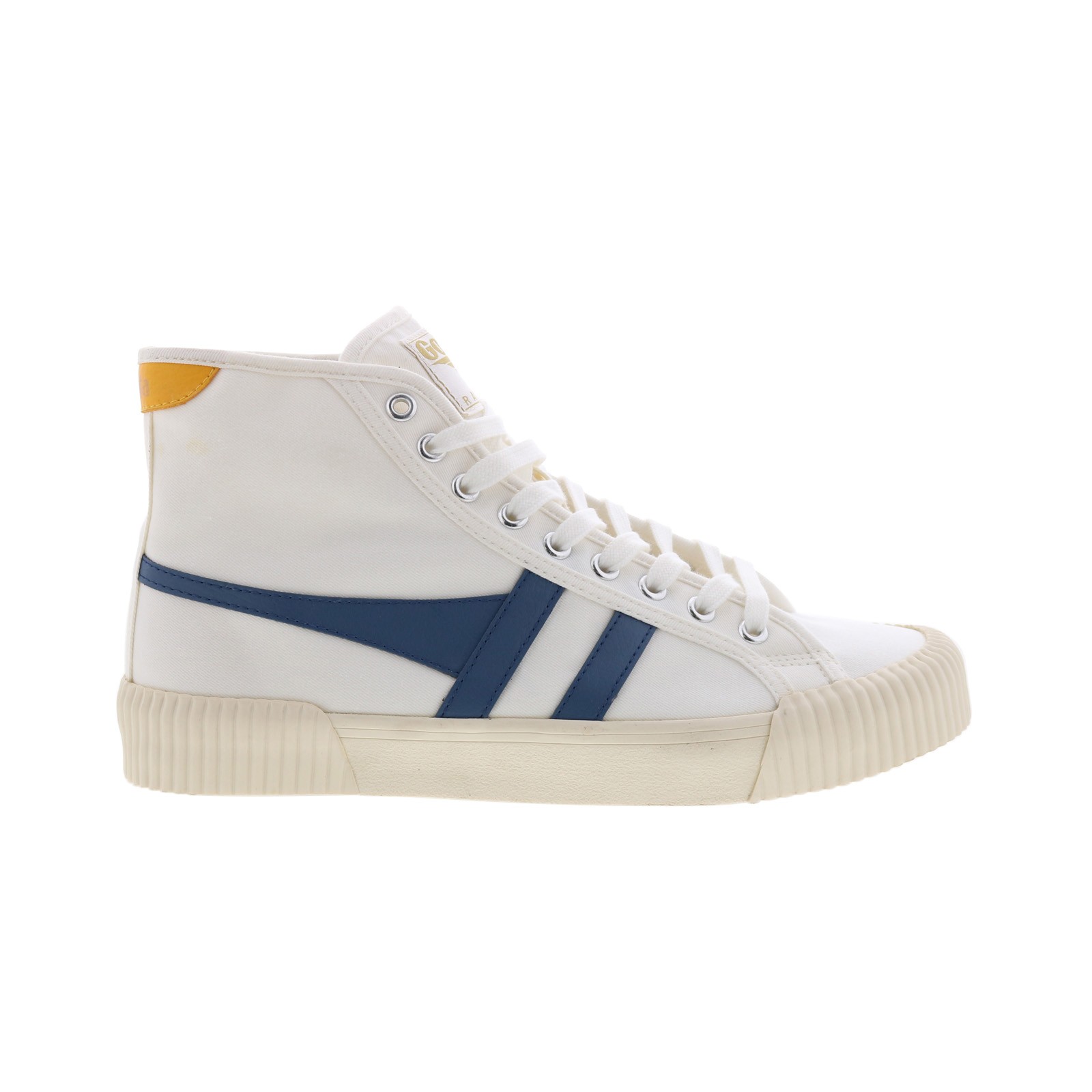 Gola Rally High CLB503 Womens White Canvas Lace-Up Sneakers
