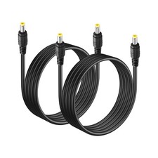 2 Pack 1.5M DC Power Adapter Cable 5.5x2.5mm for CCTV Security IP Camera