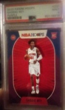 2020-21 Panini NBA Hoops Purple #237 Saddiq Bey RC Detroit Pistons PSA 9