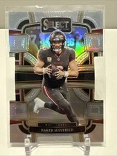 2023 Panini Select Concourse Silver Prizm Die-Cut #92 Baker Mayfield 