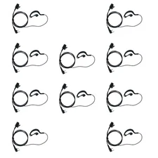 10 Pack G Shape Earpiece Headset for BaoFeng UV-5R BF-888S UV-82 Kenwood WouX...