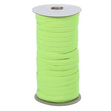 Elastic Bands 1/4 Inch x 50 Yards Stretch Flat Elastic Cord, Fluorescent Green