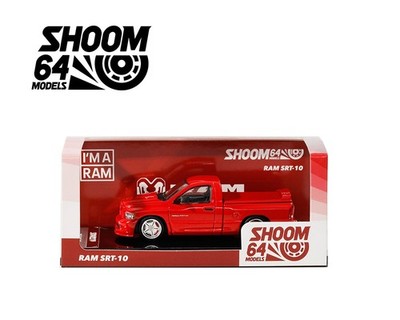 Shoom64 1:64 2003 Dodge Ram SRT-10 Pickup   Red