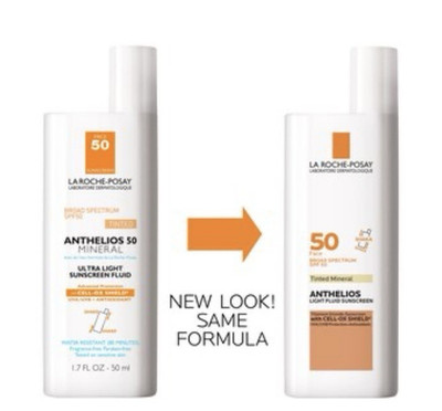La Roche-Posay Anthelios Tinted Mineral Face Fluid Sunscreen SPF 50 1.7 oz