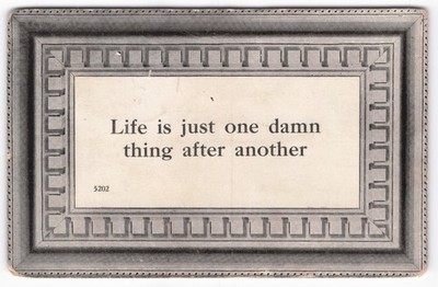 Vintage 1910 Comic Postcard Life is Just One Damn Thing After Another