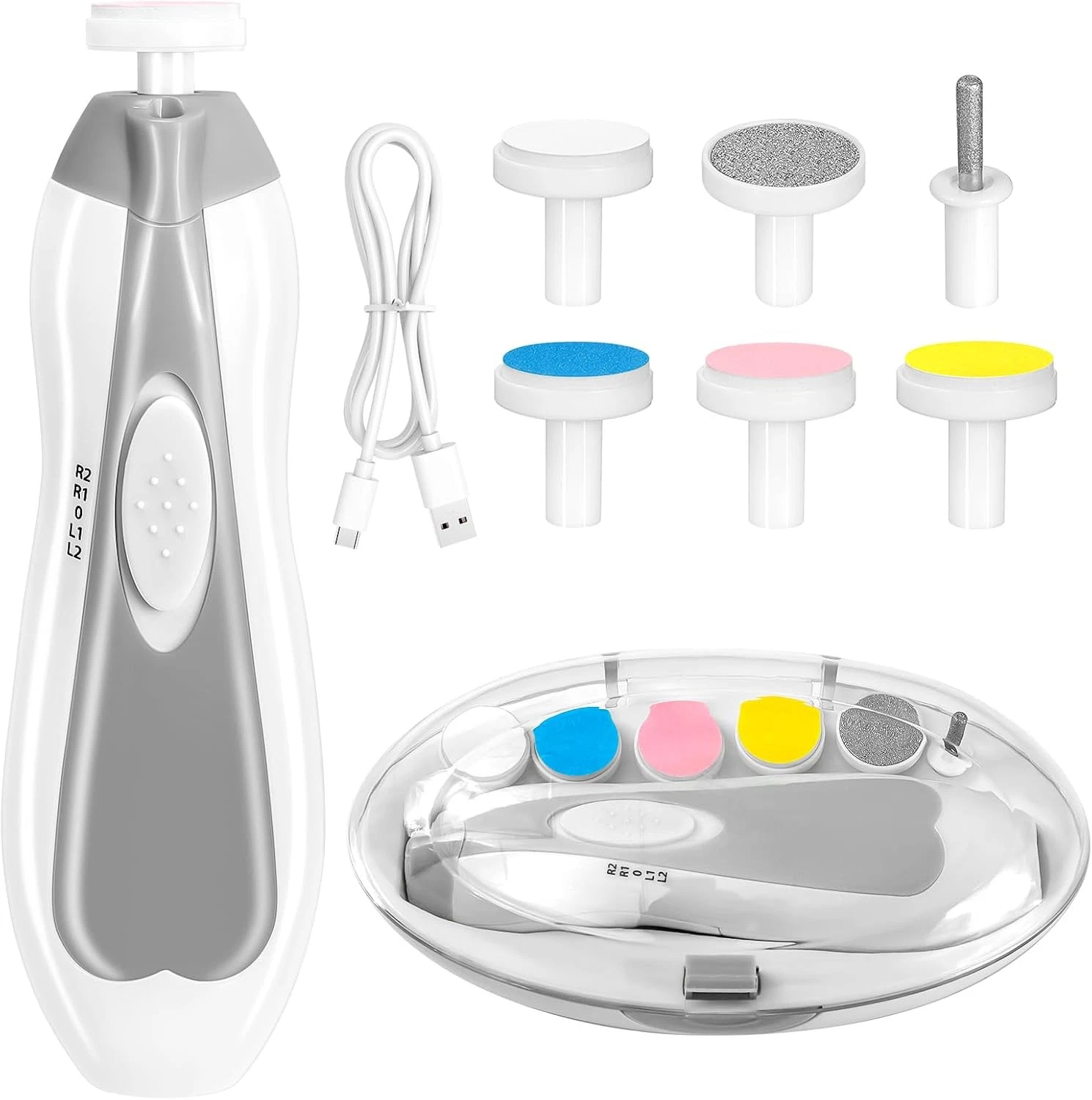 6 in 1 Rechargeable Baby Nail Clippers Manicure Set Grooming Kit
Opens in a new window or tab