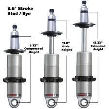 Ridetech 24139905 Hq Series Coilover Shock 3.6 Travel