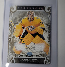 Upper Deck Artifacts Gold Materials Juuse Saros #103 /199 Nashville Predators