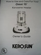 KERO-SUN -Toyostove, Toyotomi, Omni 15 Owners/Parts Manual 