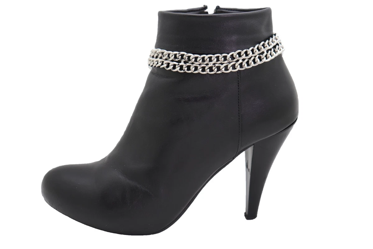 Ciondolo Per Scarpe Con Catena E Strass - Frange Nappa, Oro/argento (donna) - Foto 2