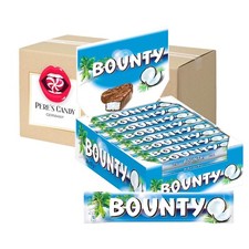 Bounty Vollmilch Thekendisplay mit 24 einzeln verpackten Doppel-Riegeln