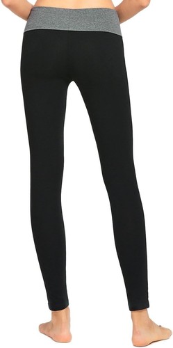 MOPAS LADIES TWO-TONE YOGA LEGGINGS (YP1002 PINK/BLACK SMALL) - Picture 5 of 8