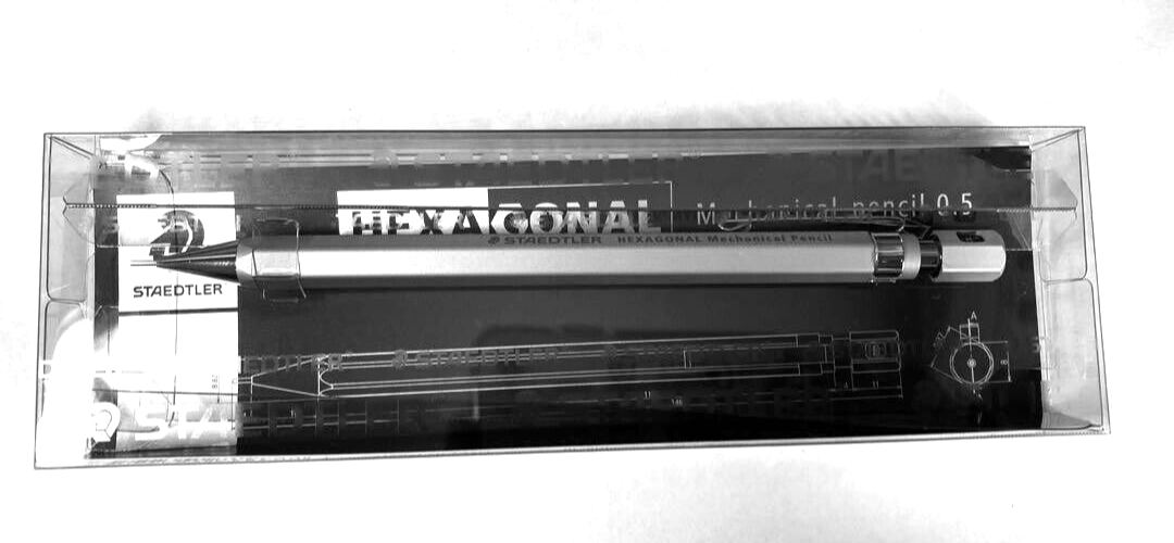 STAEDTLER Hexagonal Mechanical Pencil Silky Silver 925 77-05S From