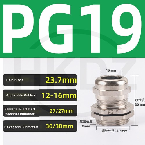 Brass Dome Cable Gland IP68 Waterproof Metal Compression Connector M6 to M120 - Picture 72 of 79