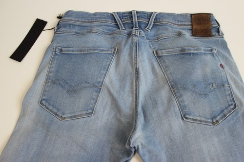 Replay Anbass Hyperflex M914 - Jeans Herren - Stretch W33 - Blau - hellblau - Bild 10 von 14