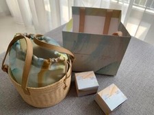 Brand New Bynd Artisan bamboo and vegan-leather basket with a nylon dustbag