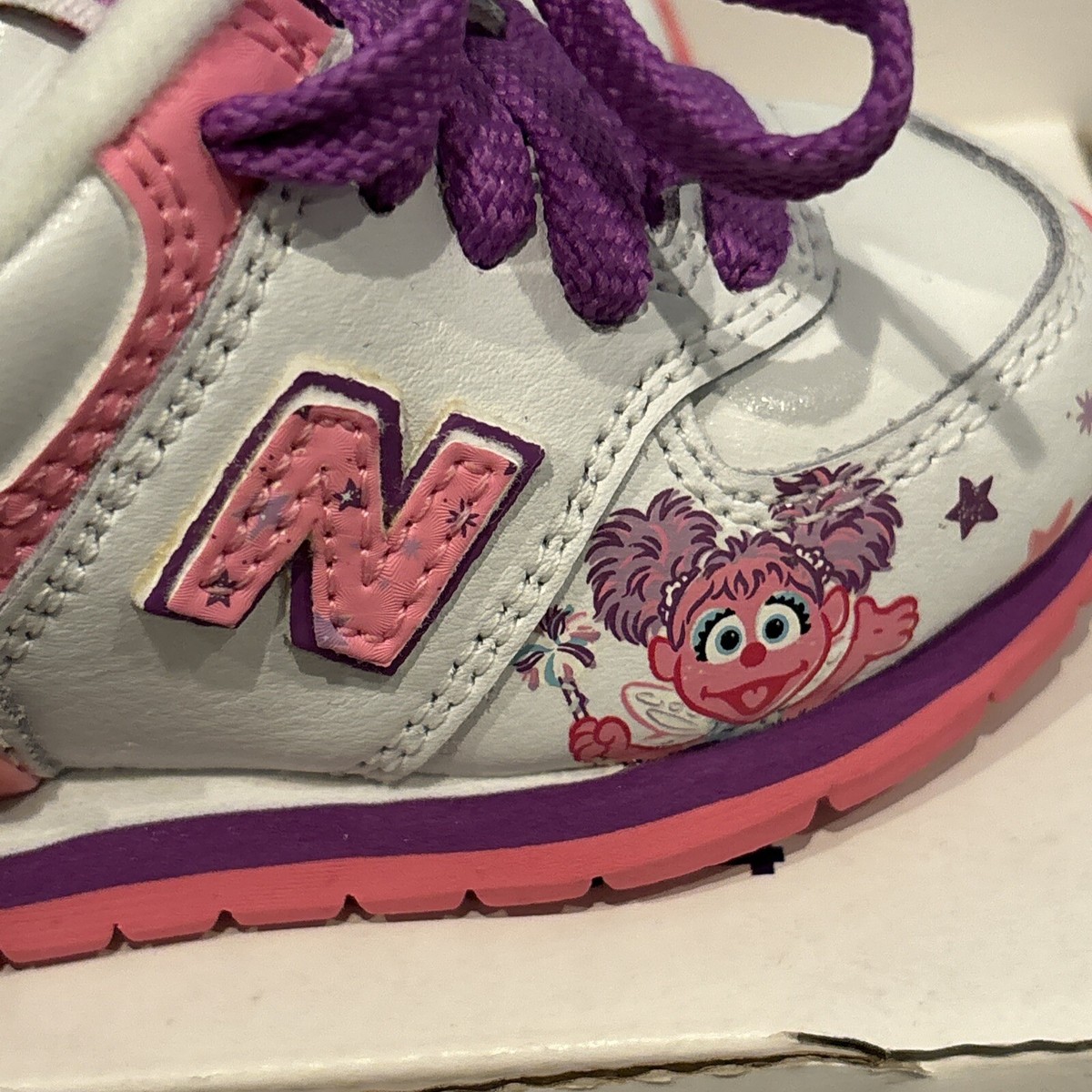 New Balance 574 Abby Cadabby sz 4 Baby X SESAME STREET RARE